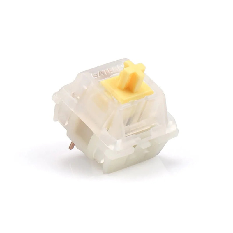 Gateron Linear Switches - Milky Yellow - 10 Pieces - مكبس لوحة مفاتيح